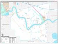 St. James Parish (), La Carrier Route Wall Map
